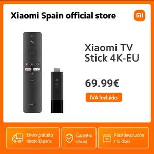 Xiaomi TV Stick, 4K-EU por 39,99€.  Chollos, descuentos y grandes ofertas  en CholloBlog