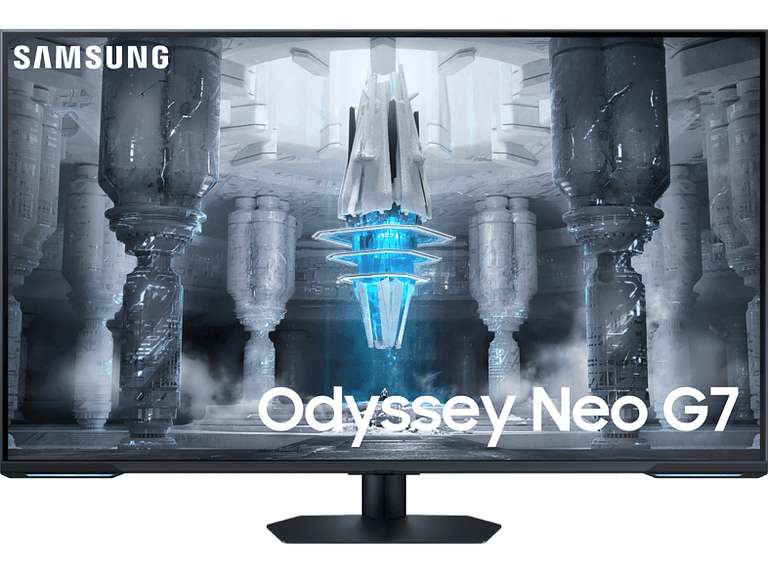Monitor gaming - Samsung Odyssey Neo G7 LS43CG700NUXEN, 43 ", UHD 4K, 1 ms, 144Hz, USB, Wi-Fi Integrado, Bluetooth, Blanco/Negro
