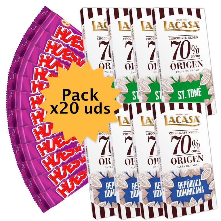 x20 Pack Chocolates de Lacasa + Huesitos