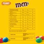 M&M's Peanuts Snack en Bolitas de Colores con Cacahuete y Chocolate con Leche (24 x 45g)