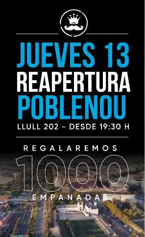 ¡SÓLO HOY! 1000 empanadas gratis en "Tio Bigotes" en Barcelona