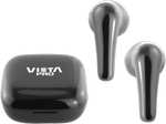 Auriculares True Wireless - Vieta Pro Fit, Hasta 20hs, BT 5.0, IPX4, Touch control, Negro / Blanco