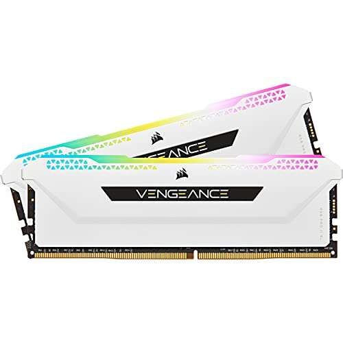 CORSAIR Vengeance RGB Pro SL - 32GB (2x16GB) DDR4 3600 (PC4-28800) C18 1.35V - Blanco