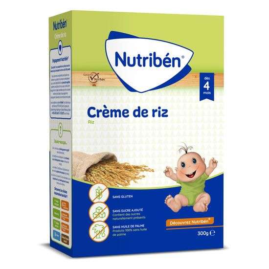 Papilla de arroz Nutribén para bebés a partir de 4 meses  Papilla de cereales  sin gluten y sin lactosa (Cad: 31/08/2027 » Chollometro