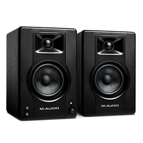 M-Audio BX3 Pair - Par de Monitores de estudio, Altavoces para PC de sobremesa de 120 W