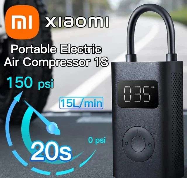 Xiaomi-compresor de aire eléctrico portátil Mijia 1S,