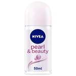 Nivea Pearl & Beauty Roll-On, desodorante para mujer, 50 ml (paquete de 3)