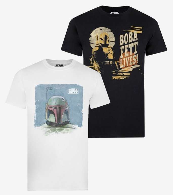 Pack de 2 camisetas Star Wars de diferentes modelos por sólo 21€ o 22€
