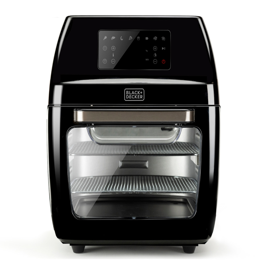Black & decker Freidora de Aire y Horno | 1700W | 12L | 8 Programas | 40-200°C | Panel Táctil