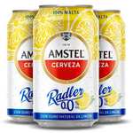 Amstel Radler 0,0 Cerveza Limon Sin Alcohol Pack Lata, 24 x 33cl [Unidad 0'37€]