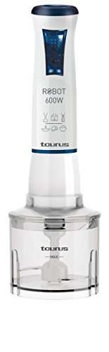 Taurus Robot 600 Plus Inox - Batidora de mano, 600 W, (tb disponible de 1000w)