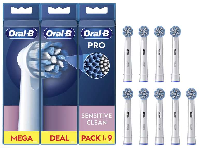 9x Cabezales Oral-B Pro Sensitive Clean [TIENDA OFICIAL] [13,79€ NUEVO USUARIO]