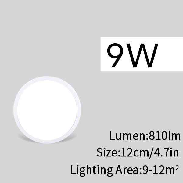 2x Vida lámparas LED de techo Ultra-Delgado 9W [4'26€/ud]