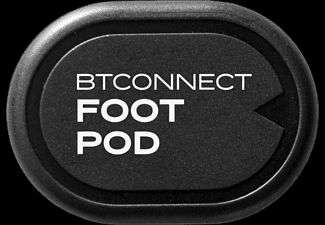 Podómetro - Bodytone Foot Pod BTC1, Para Zapatillas, Bluetooth, Velocidad, Pasos, Distancia recorrida, Negro