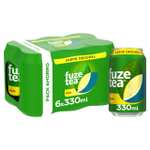 Fuze Tea Sabor Original, Refresco Té helado Limón, Latas de 330 ml, Pack 6