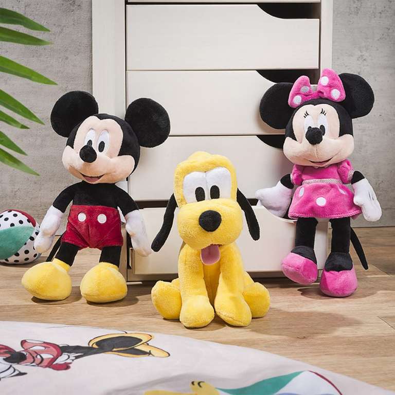 Disney - Peluches de 25cm en Aldi (Mickey, Minie, Pluto, Dumbo, Bambi, Tambor, Marie, Dama y vagabundo)