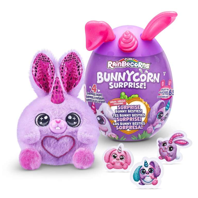 Bunnycorn Surprise, tematica conejitos de Rainbocorns. 6 modelos