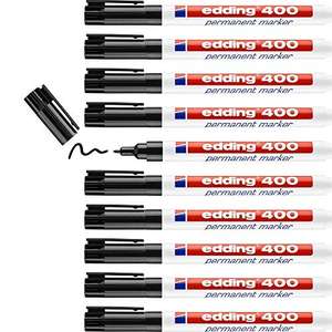 Solo para cuentas business edding 400 marcador permanente - negro - 10 rotuladores - punta fina (solo cuentas Amazon Business)