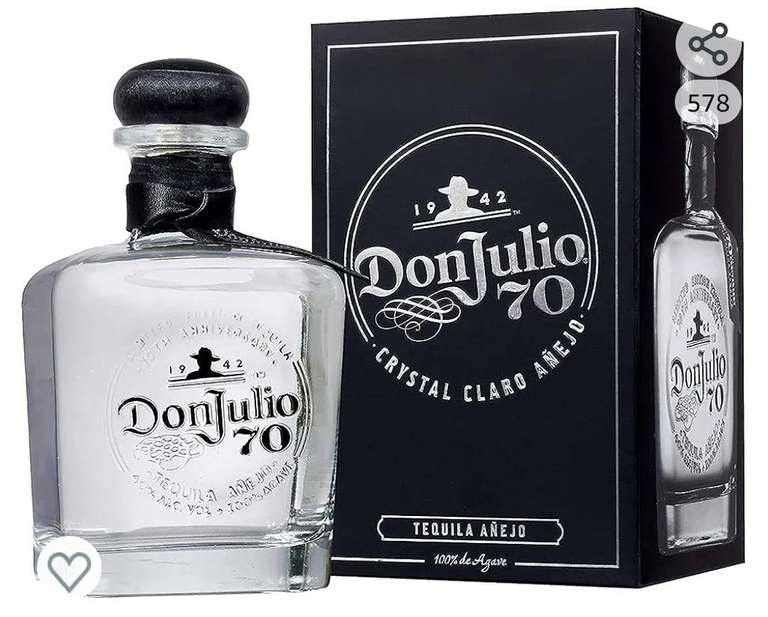 Don Julio 70 Tequila Añejo Cristalino, 700 ml