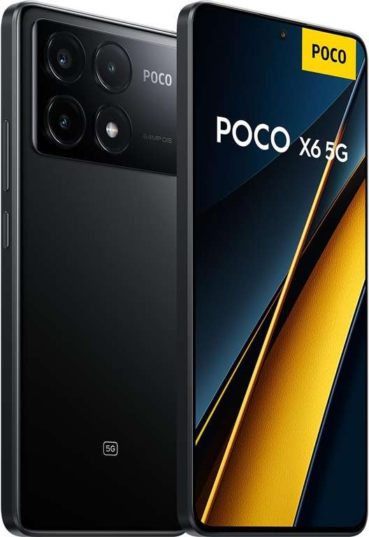 Poco X6 Pro 5G - 8/256GB, AMOLED de 6.67” 120Hz 1.5K, MTk Dimensity 8300-Ultra, Triple cámara de hasta 64MP, 5000mAh -- 12/512GB por 263€