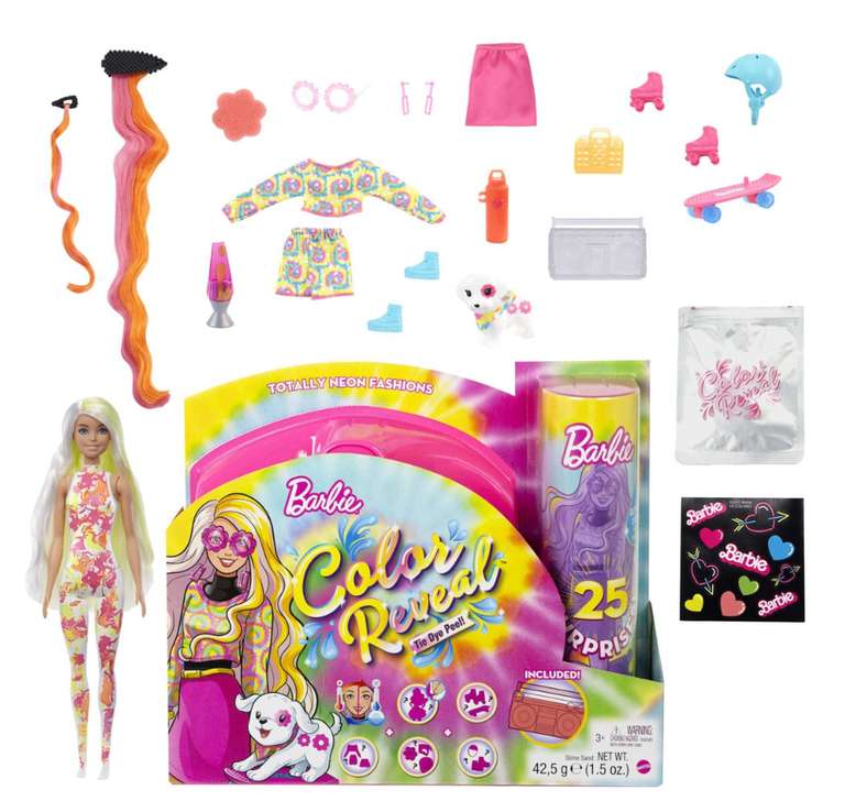 Barbie Color Reveal + 25 accesorios sorpresa