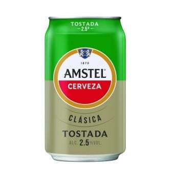 Cerveza tostada Amstel clásica lata 33 cl.