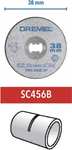 Dremel EZ SpeedClic SC456B Paquete de 12 discos de corte de metal, 12 discos de corte con 38 mm de diámetro para herramientas rotativas