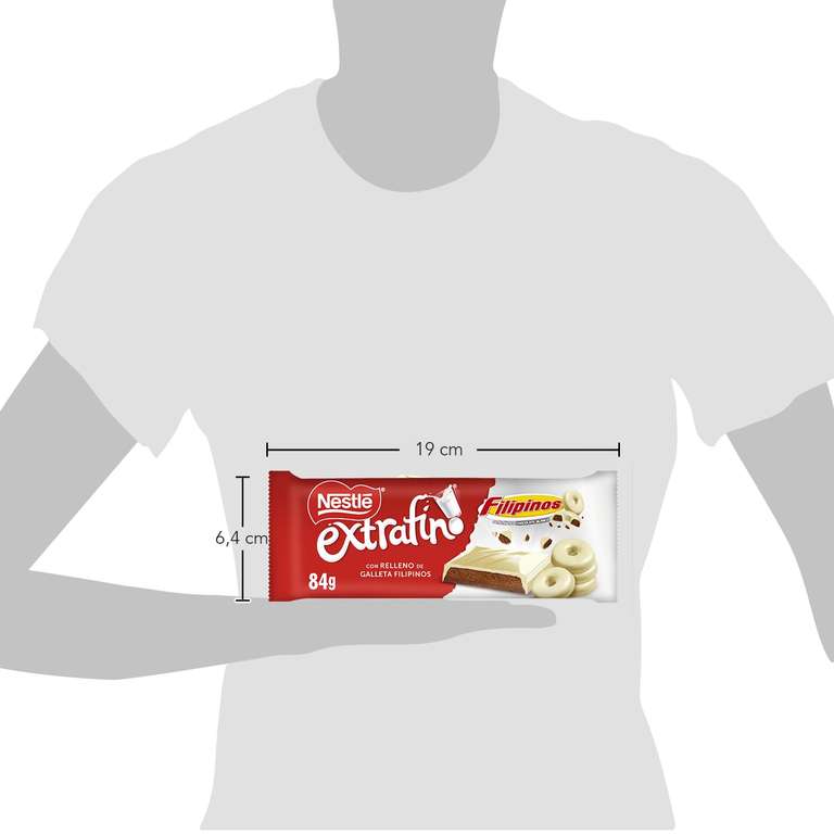 3x NESTLÉ Extrafino tableta chocolate con leche y Filipinos 84g [0'79€/ud]