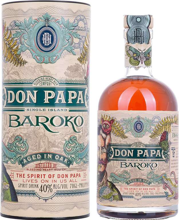 Don Papa BAROKO 40% Vol. 0,7l in Giftbox 700ml