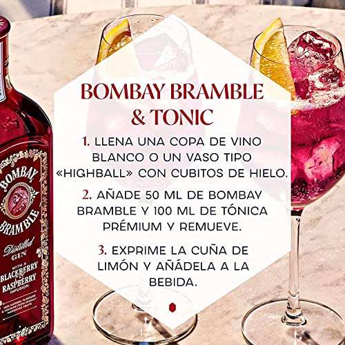 Bombay Bramble Botella de Ginebra, 70 cl, Edición con Caja Decorada