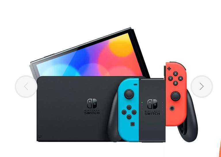 Consola Nintendo Switch OLED 64GB Azul / Rojo Neón