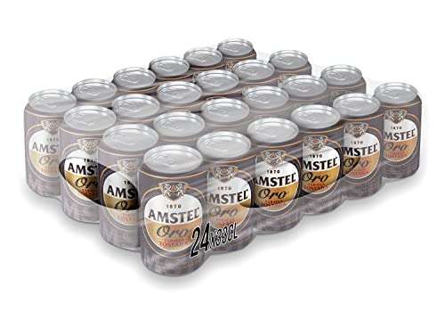 Amstel Oro Cerveza Tostada Pack Lata, 24 x 33cl