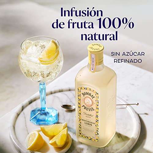 2x Bombay Citron Pressé Premium Distilled Lemon Flavoured Gin, infusionada con limones del Mediterráneo, 37,5 % vol., 70 cl. 9'56€/ud