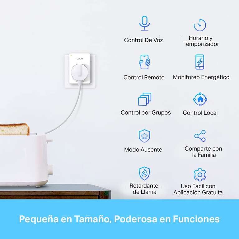 TP-Link Tapo P110(4-Pack) - Mini Enchufe Inteligente Wi-Fi (con Monitoreo Energético)