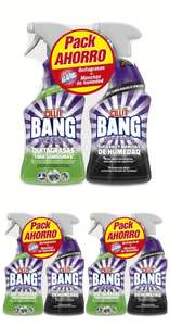 6 botellas Cillit Bang - 3x Spray limpiador quitagrasas, para cocinas y 3x spray Suciedad y manchas de humedad - 3x Pack 2 x 750 ml