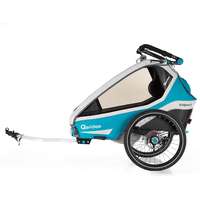 Qeridoo Remolque de bicicletas para niños Kidgoo1 Sport Petrol