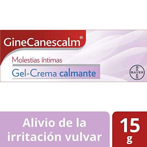 Ginecanesten Bayer Molestias Íntimas Gel-Crema Calmante, Frescor Inmediato, Sensación Calmante, 15 g
