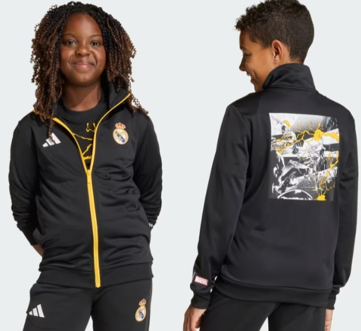 Chaqueta Adidas Real Madrid y Avengers Marvel, niño