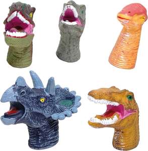 TACHAN - Set Marionetas de Dedo Hora del baño - Temática Animales prehistóricos Dinosaurios - Baño y Piscina (CPA Toy Group 756T00813)