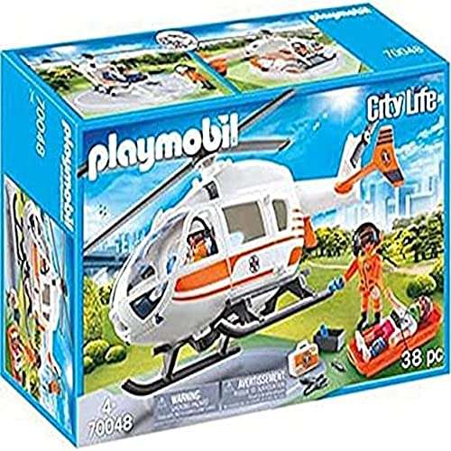PLAYMOBIL City Life 70048 Helicóptero de Rescate