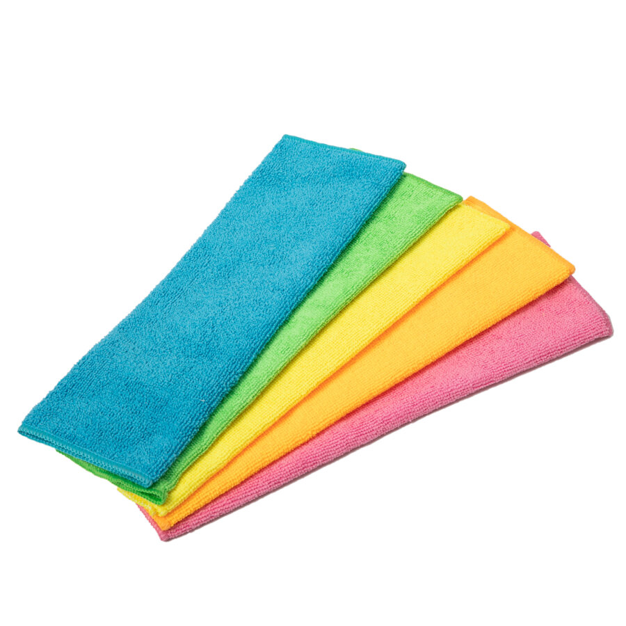 Set de 5 bayetas de microfibra multiusos 30x35 cm
