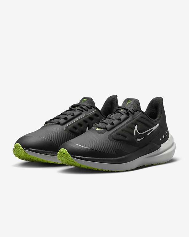Nike Air Winflo 9 Shield (repelente al agua). Tallas 41 a 46. Zapatillas de running hombre para asfalto para el mal tiempo