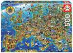 Educa - Puzzle 500 Piezas, Mapa de Europa