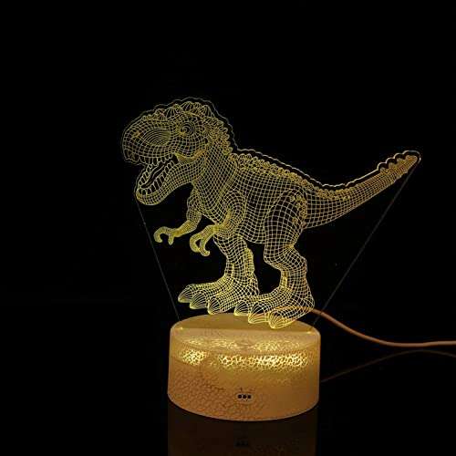 KOCAN Lámpara de ilusión 3D dinosaurio