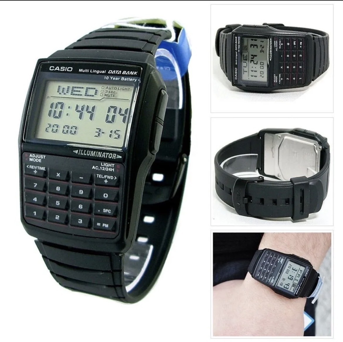 Casio DBC-32-1A: reloj calculadora Data Bank con 25 memorias