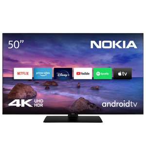 Nokia Smart TV Android TV - 50 " (126 cm) Television 4K UHD, WLAN,Dolby Vision, HDR10, DVB-C/S2/T2, Netflix, Prime Video, Disney+
