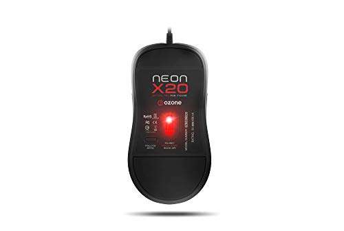 Ozone Raton Gaming Neon X20 -OZNEONX20- Mouse Gaming Avanzado, Sensor Optico, RGB, 5000 dpi,