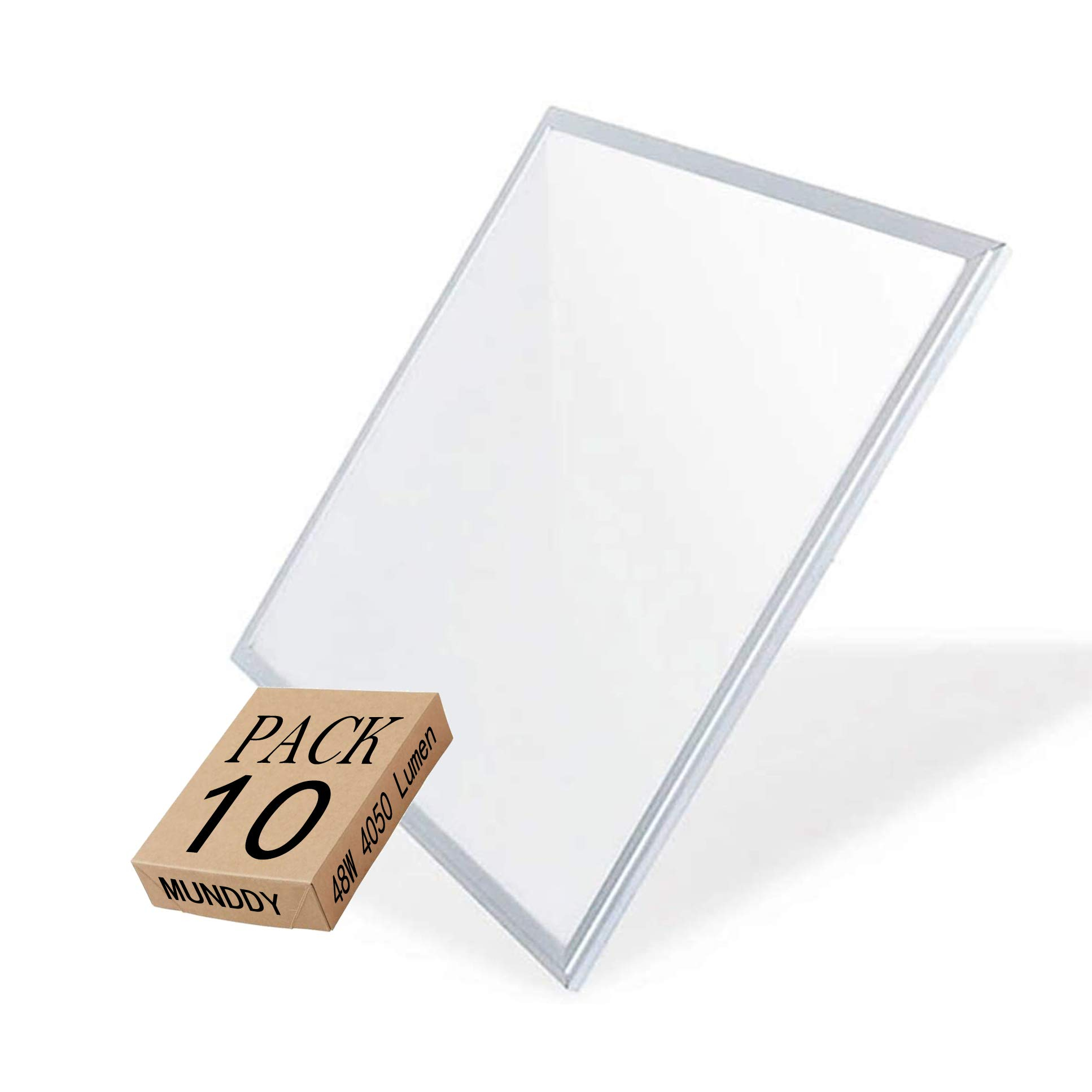 Pack 10 Panel LED 60x60cm 50W Blanco Frío 6500lm