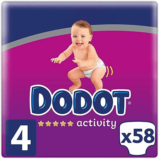 Dodot Activity talla 3 y 4 paquete 58 unidades a 0,25€ pañal