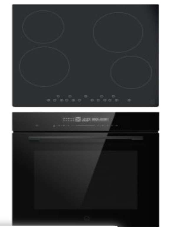 Pack vitrocerámica y horno 72 L GoodHome solo 329€
